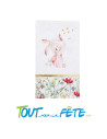 10 serviettes petit lapin pour Pâques