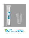 Lot de 50 gobelets transparents réutilisables 30cl