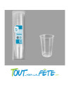 Lot de 50 gobelets transparents réutilisables 20cl