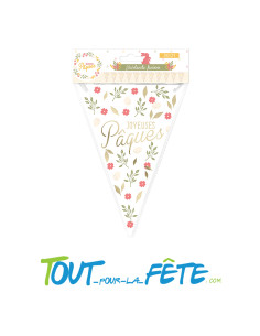 Guirlande fanions joyeuses Pâques 3m