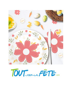 10 serviettes en forme de fleur pour Pâques 2