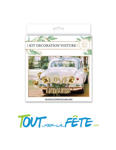 Kit Décoration de Voiture vive les mariés