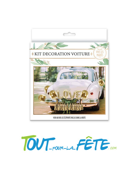 Kit Décoration de Voiture vive les mariés