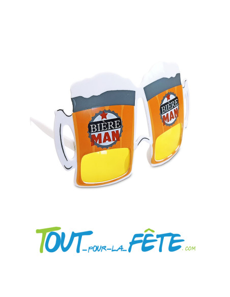 Lunettes chopes de bière "bière man"