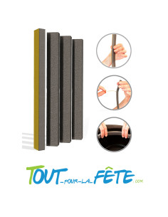 4 bandes de mousse auto adhésive pour réduire taille de chapeau