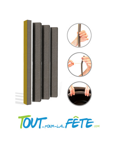 4 bandes de mousse auto adhésive pour réduire taille de chapeau