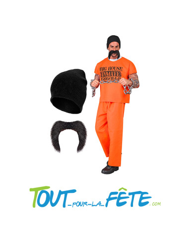 Costume prisonnier américain orange