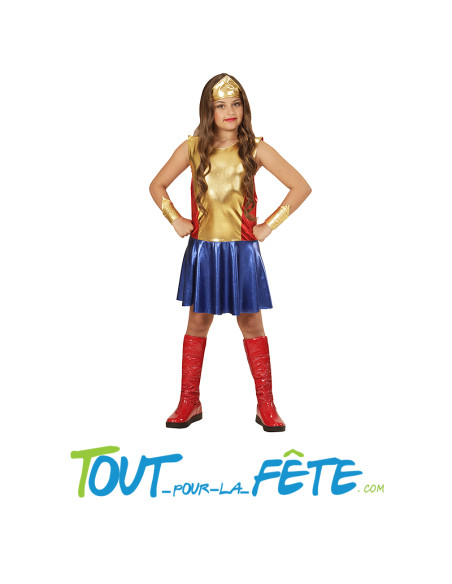 Déguisement enfant héroïne / Wonder Girl