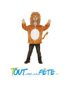Déguisement de lion avec capuche taille enfant