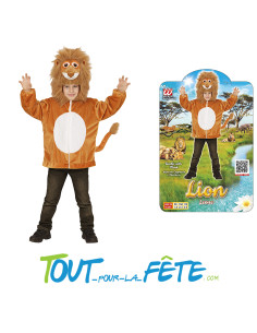 Déguisement de lion avec capuche taille enfant 2