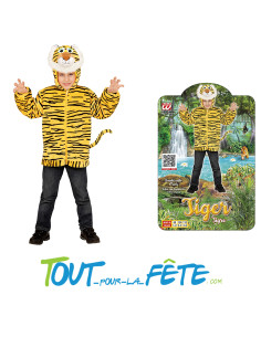 Déguisement de tigre avec capuche taille enfant 2