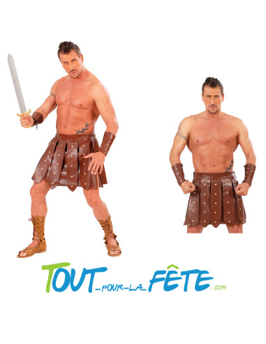 Jupe et brassards de gladiateur / romain taille unique
