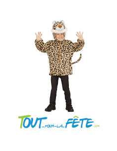 Déguisement Léopard avec capuche taille enfant