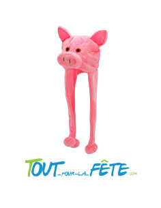 Chapeau / bonnet de cochon rose