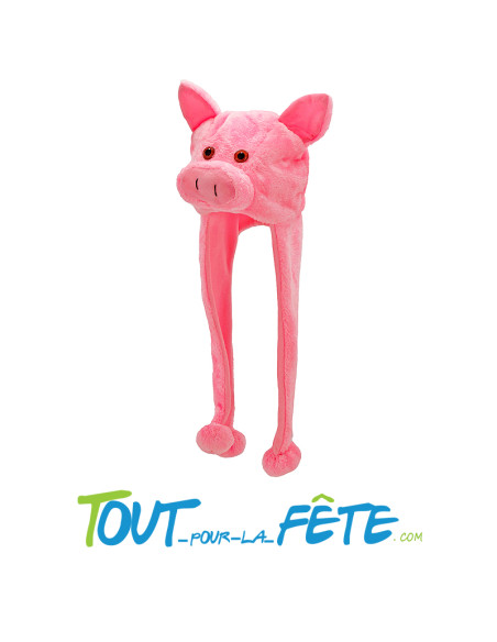 Chapeau / bonnet de cochon rose