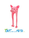 Chapeau / bonnet de cochon rose
