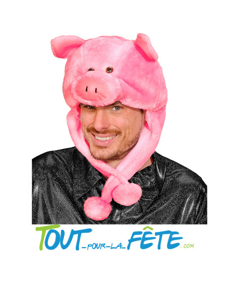 Chapeau / bonnet de cochon rose