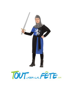 Déguisement chevalier bleu et noir taille enfant