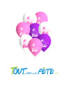 Lot de 8 ballons en latex Barbie