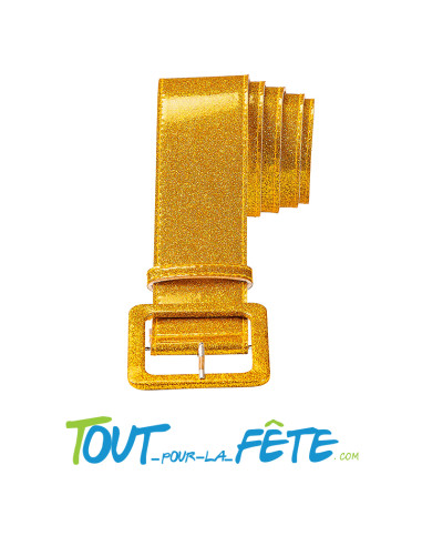 Ceinture doré brillante réglable de 120 cm