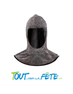 Cagoule médiéval effet cotte de maille