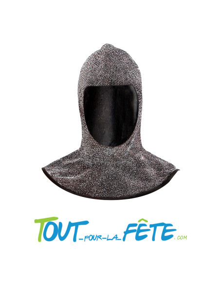 Cagoule médiéval effet cotte de maille