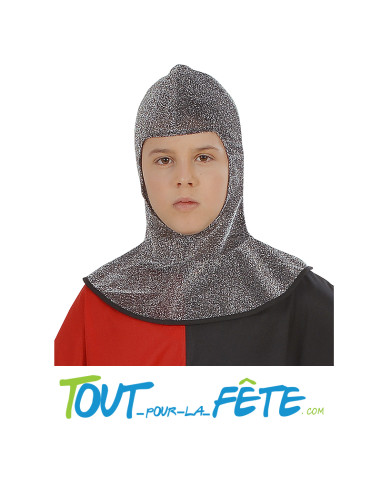 Cagoule médiéval effet cotte de maille