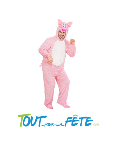Déguisement de cochon rose taille M/L