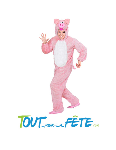 Déguisement de cochon rose taille M/L