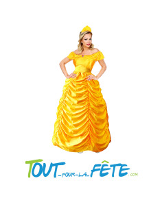 Déguisement Princesse jaune taille adulte