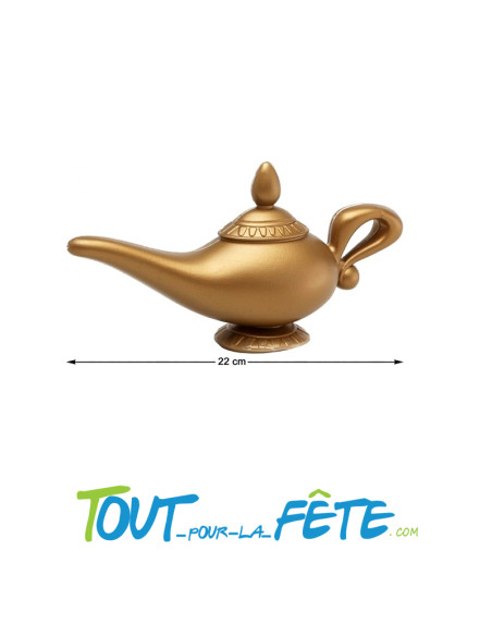 Lampe génie doré 22 cm
