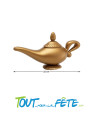 Lampe génie doré 22 cm