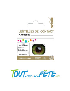 Lentilles de contact annuelles iris vert 2