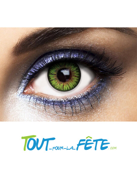 Lentilles de contact annuelles iris vert