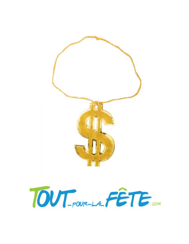 Collier dollar géant