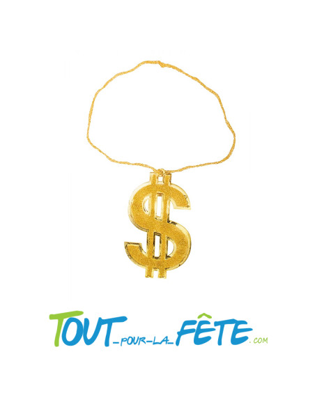 Collier dollar géant