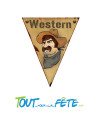 Guirlande 10 fanion western 5m