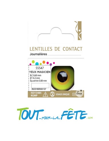 Lentilles de contact journalière chapelier fou
