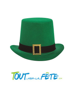Chapeau haut de forme vert St Patrick feutrine