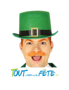 Chapeau haut de forme vert St Patrick feutrine 2