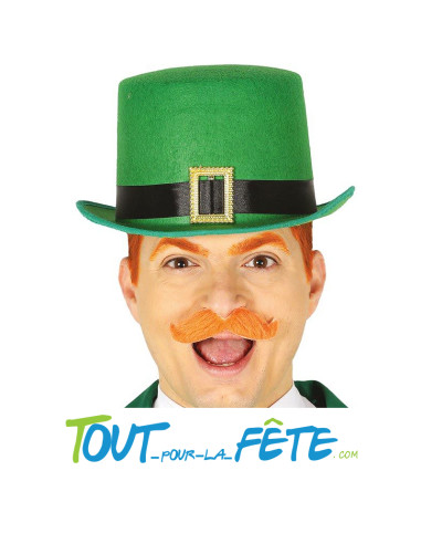 Chapeau haut de forme vert St Patrick feutrine