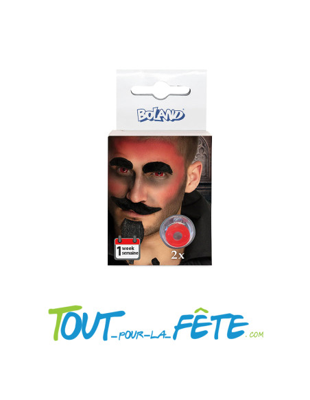 Lentilles de contact journalière rouges