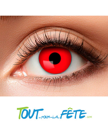 Lentilles de contact journalière rouges