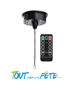Moteur pour boule a facette avec lumière + boule disco 12cm 2