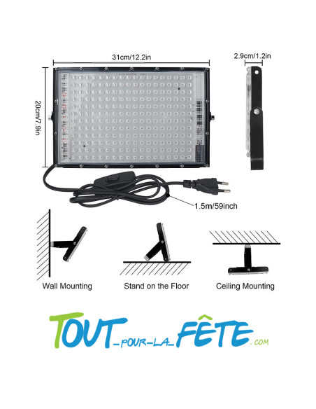 Projecteur led lumière noire 150w