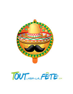 Ballon aluminium Mexicain 45cm