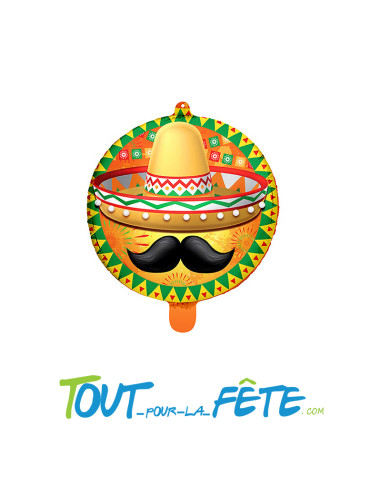 Ballon aluminium Mexicain 45cm