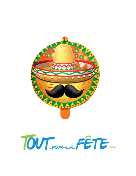 Ballon aluminium Mexicain 45cm