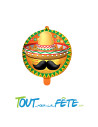Ballon aluminium Mexicain 45cm