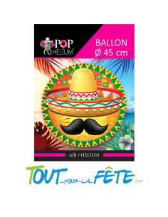 Ballon aluminium Mexicain 45cm 2